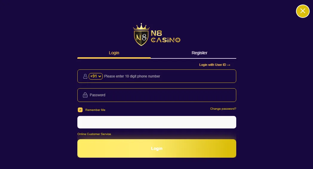N8 Casino welcome bonus